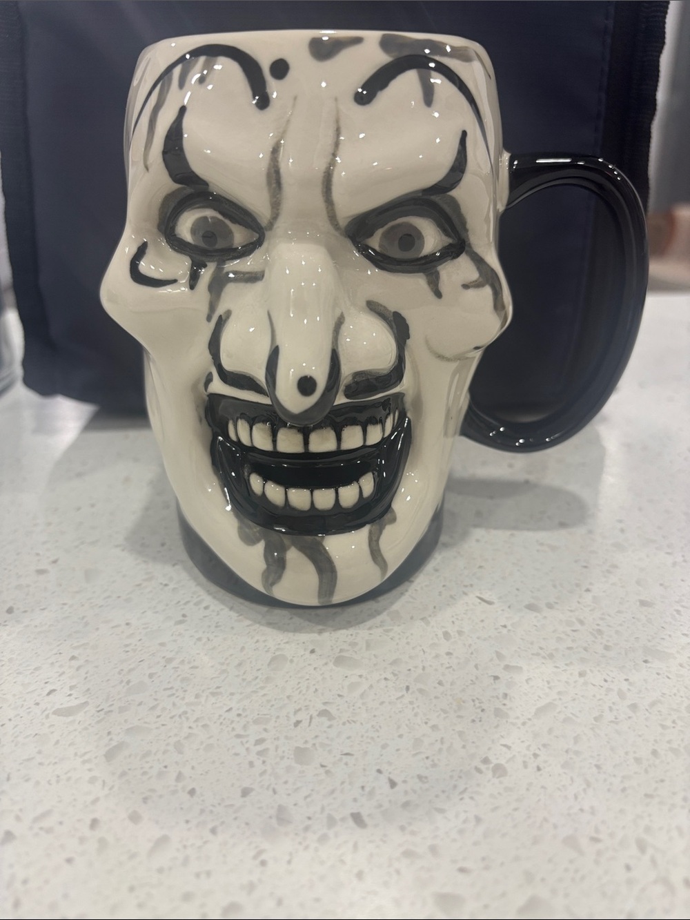 Terrifier Ceramic Black and Cream Horror Face Mug - Home Art